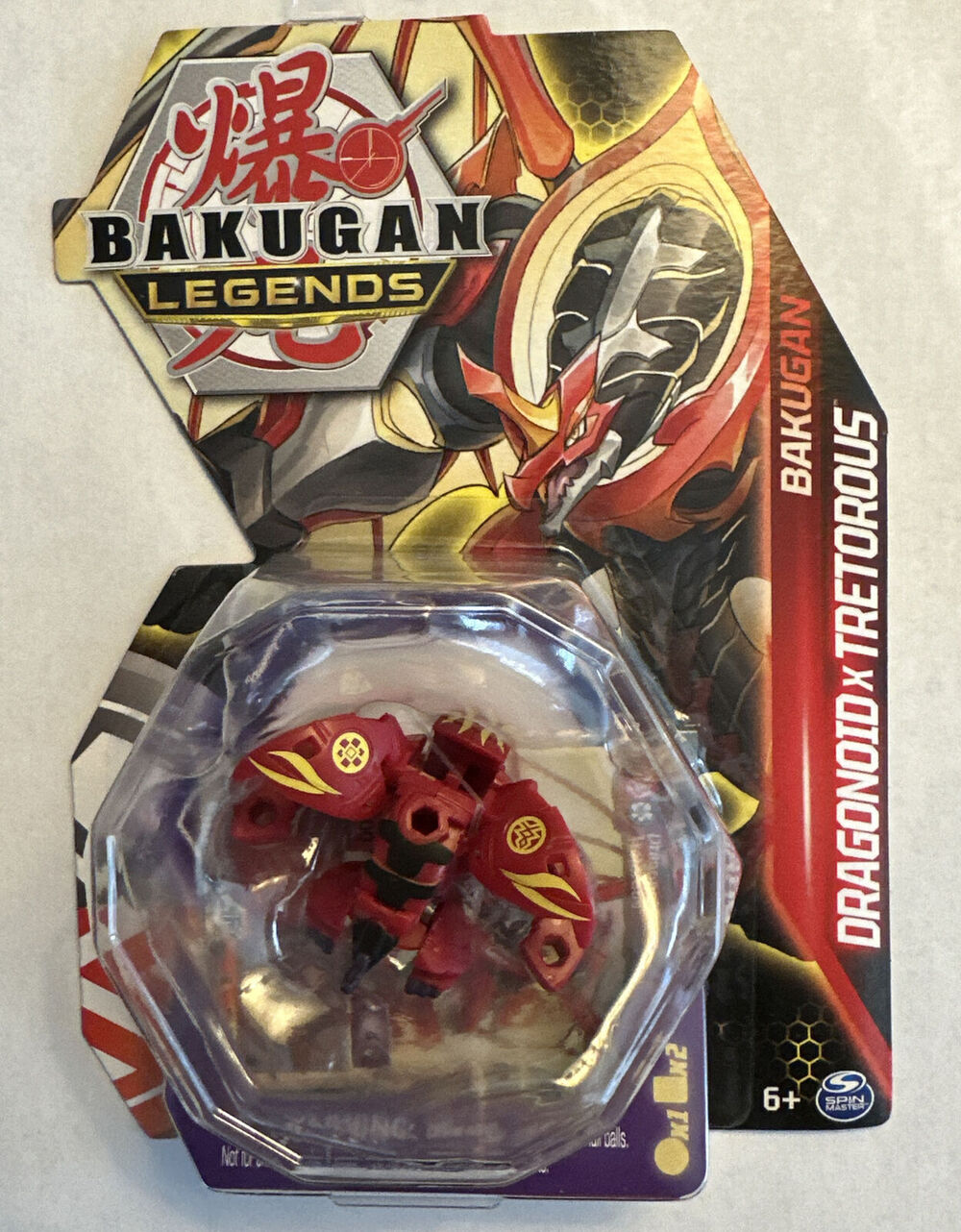 Bakugan Legends Red Pyrus DRAGONOID x TRETOROUS Action Figure NEW 2023 NIB